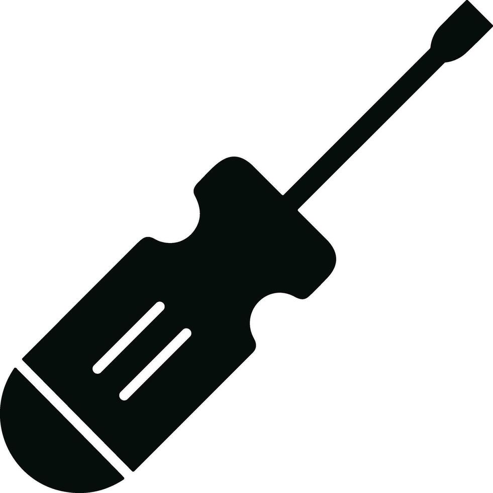 Screwdriver repair icon symbol vector image. Illustration of the fix toolkit design image. EPS 10