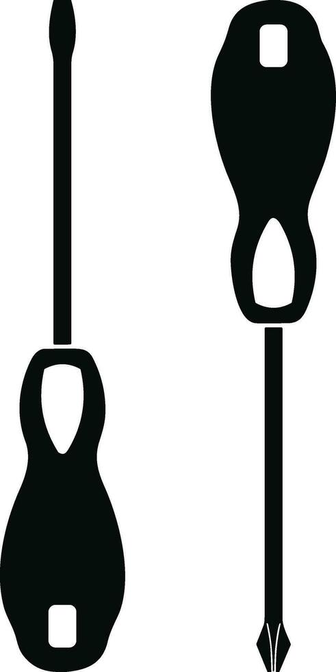 Screwdriver repair icon symbol vector image. Illustration of the fix toolkit design image. EPS 10