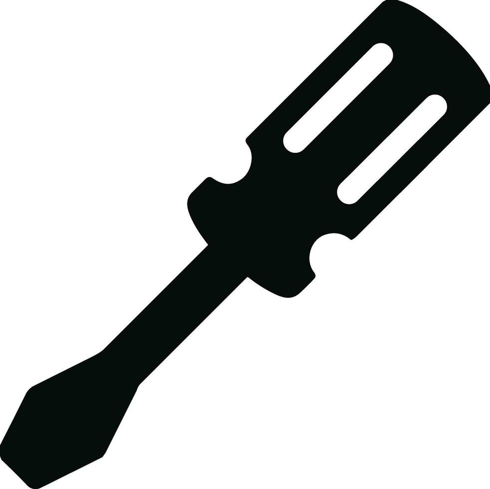 Screwdriver repair icon symbol vector image. Illustration of the fix toolkit design image. EPS 10