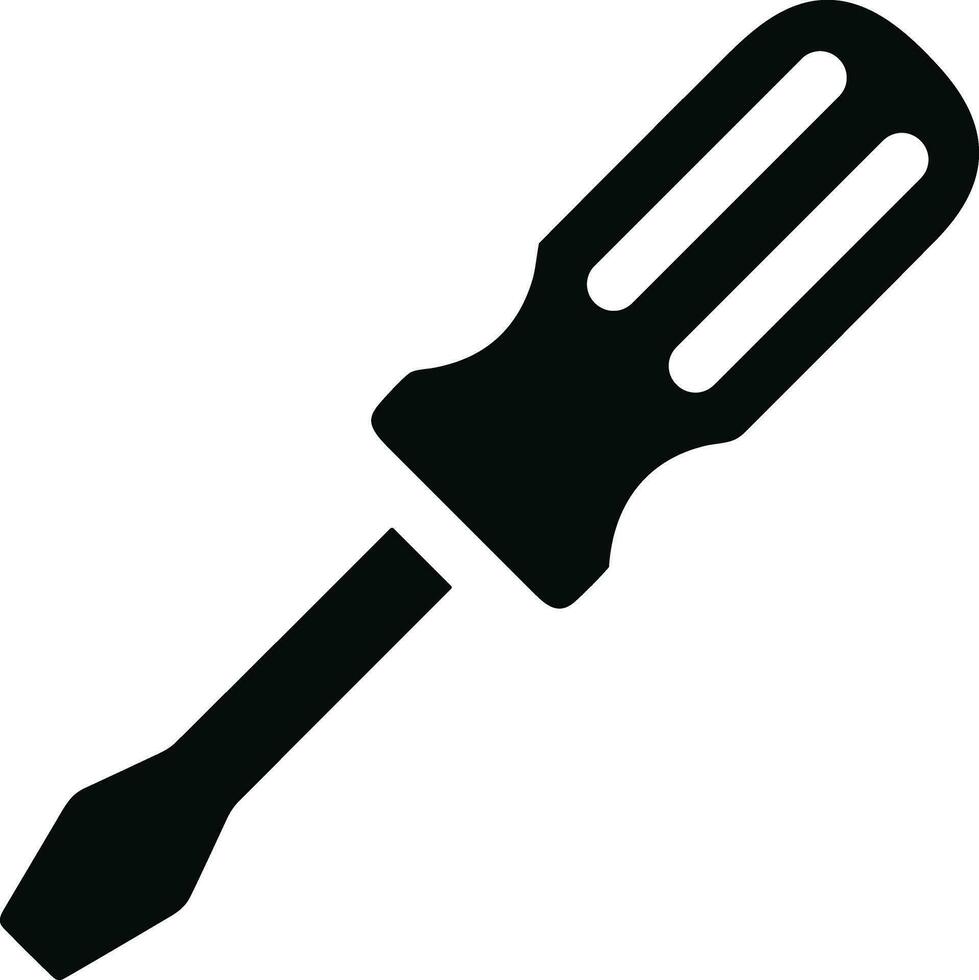 Screwdriver repair icon symbol vector image. Illustration of the fix toolkit design image. EPS 10