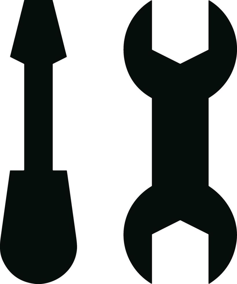 Screwdriver repair icon symbol vector image. Illustration of the fix toolkit design image. EPS 10