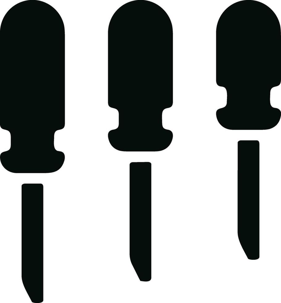 Screwdriver repair icon symbol vector image. Illustration of the fix toolkit design image. EPS 10