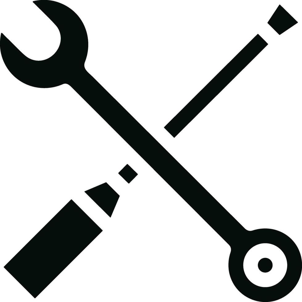 Screwdriver repair icon symbol vector image. Illustration of the fix toolkit design image. EPS 10