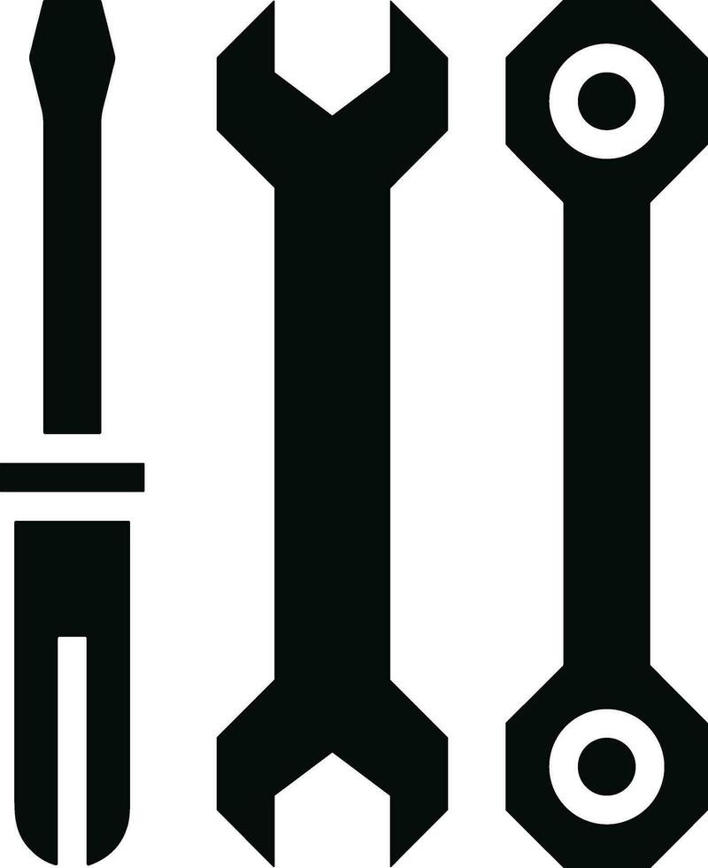 Screwdriver repair icon symbol vector image. Illustration of the fix toolkit design image. EPS 10