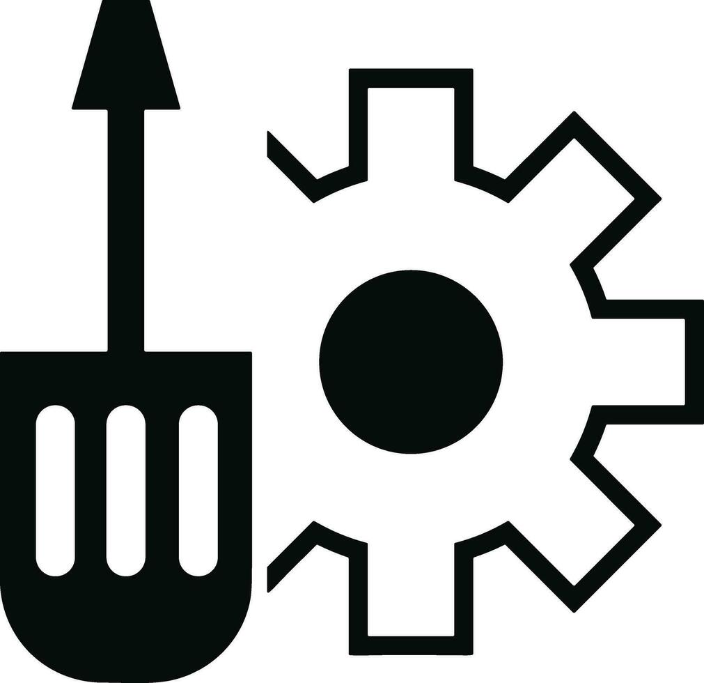 destornillador reparar icono símbolo vector imagen. ilustración de el reparar caja de herramientas diseño imagen. eps 10