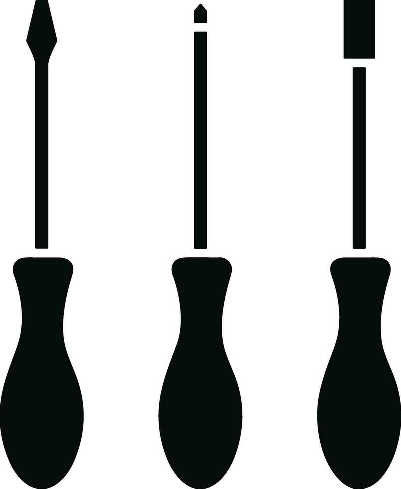 Screwdriver repair icon symbol vector image. Illustration of the fix toolkit design image. EPS 10