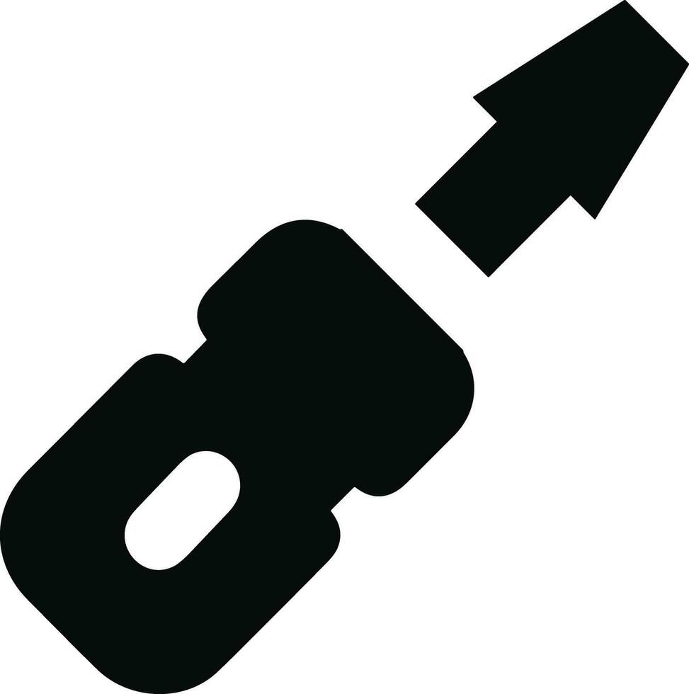 Screwdriver repair icon symbol vector image. Illustration of the fix toolkit design image. EPS 10