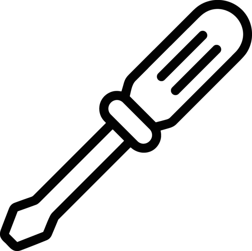 Screwdriver repair icon symbol vector image. Illustration of the fix toolkit design image. EPS 10