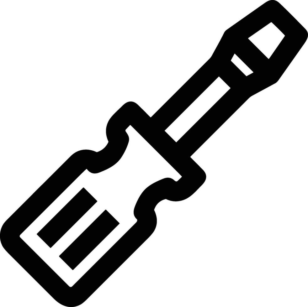 Screwdriver repair icon symbol vector image. Illustration of the fix toolkit design image. EPS 10