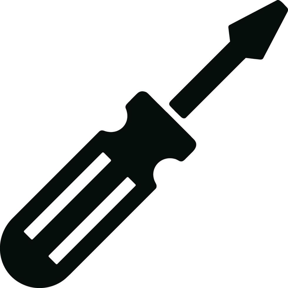 Screwdriver repair icon symbol vector image. Illustration of the fix toolkit design image. EPS 10