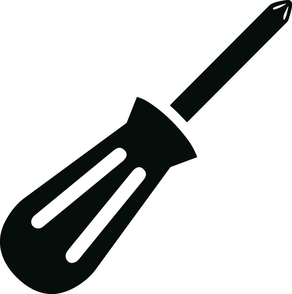 Screwdriver repair icon symbol vector image. Illustration of the fix toolkit design image. EPS 10