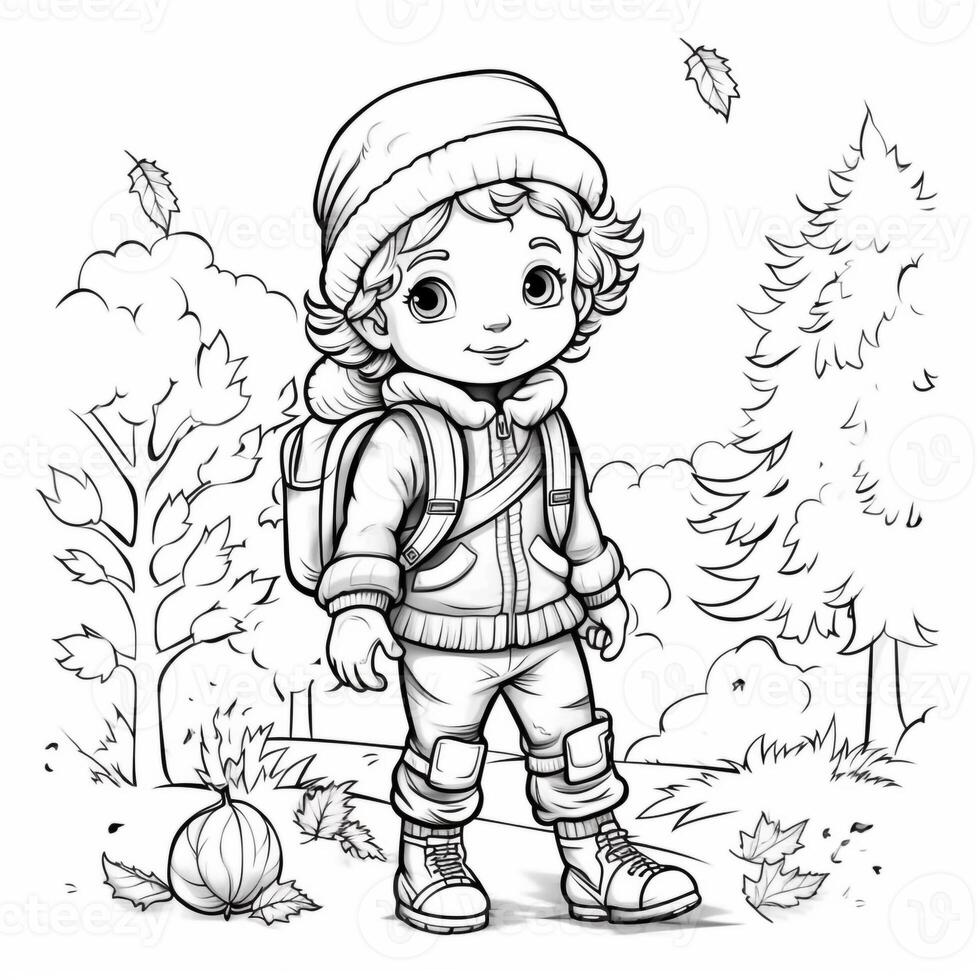 Fall Coloring Pages photo