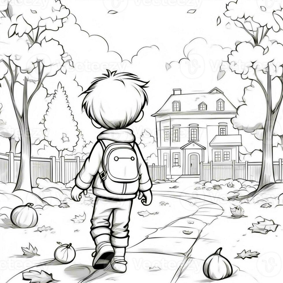 Fall Coloring Pages photo