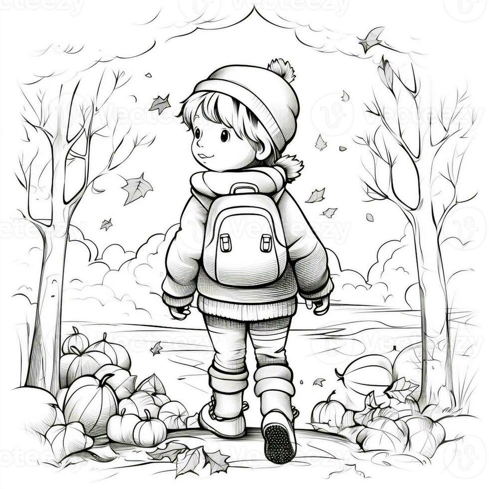 Fall Coloring Pages photo