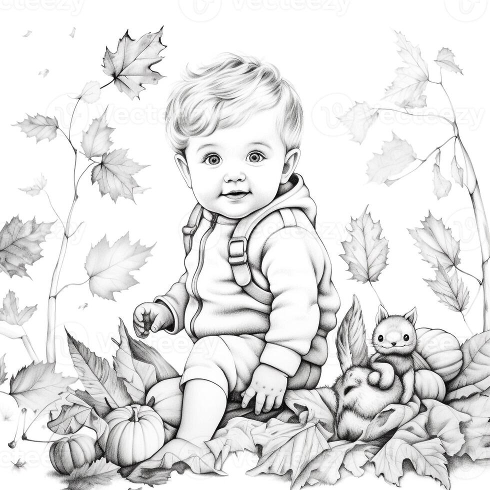 Fall Coloring Pages photo