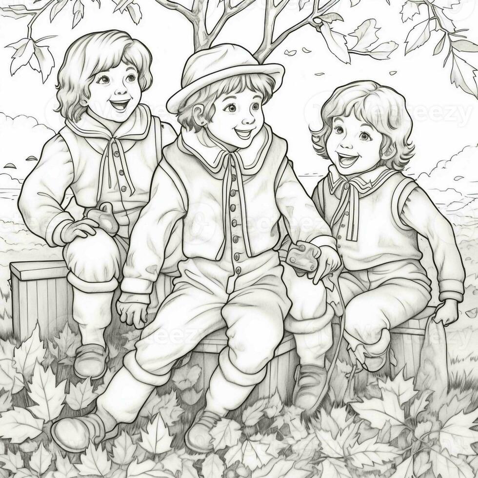 Fall Coloring Pages photo