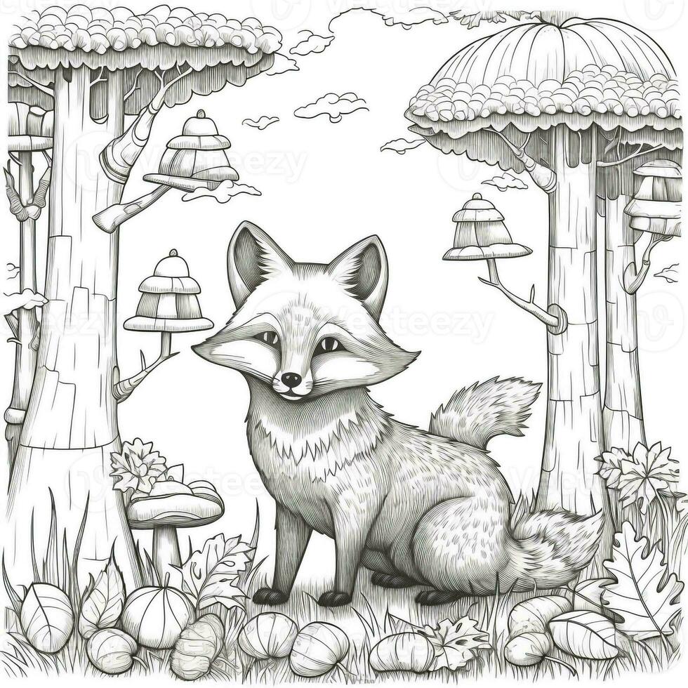 Fall Coloring Pages photo