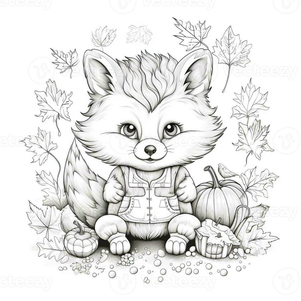 Fall Coloring Pages photo