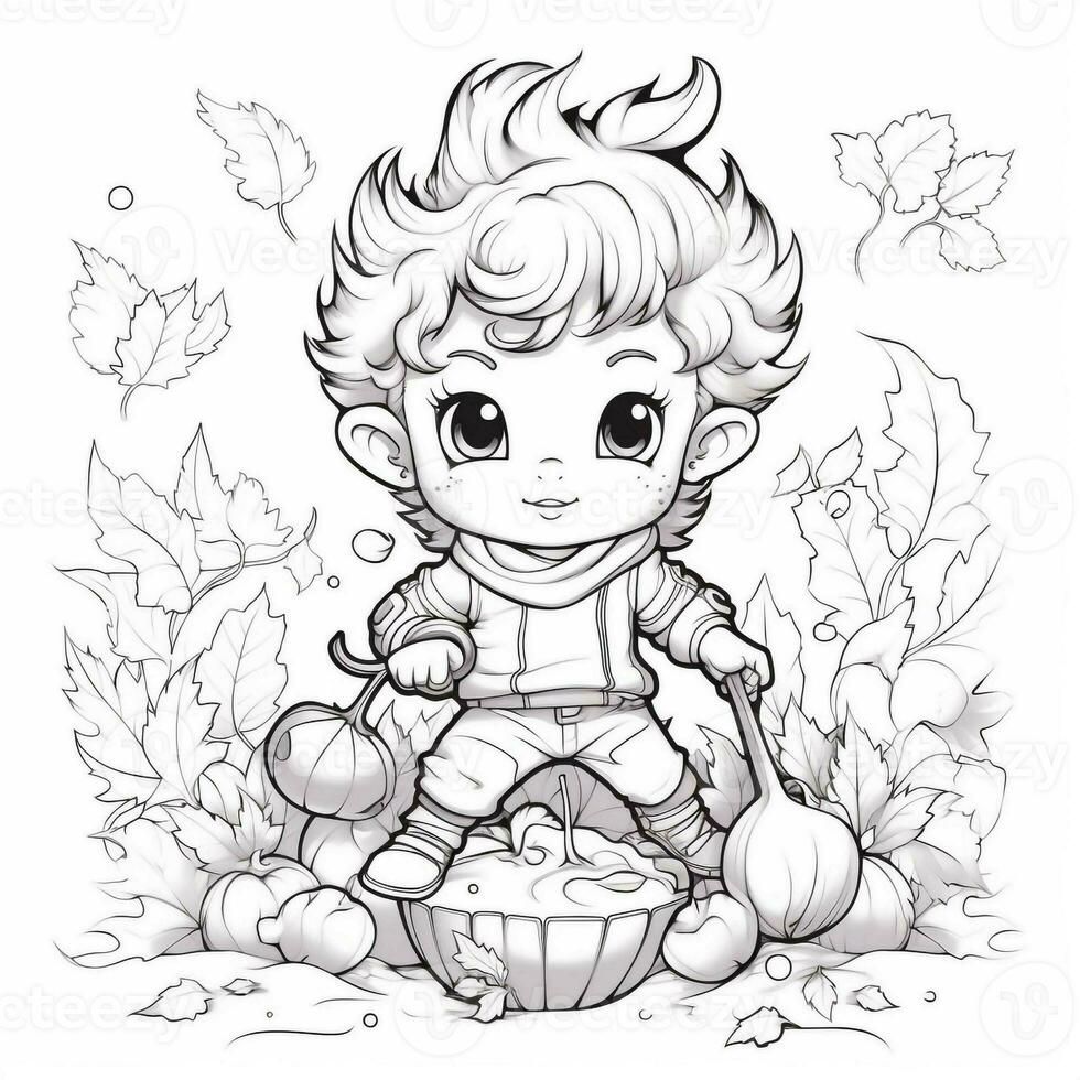 Fall Coloring Pages photo