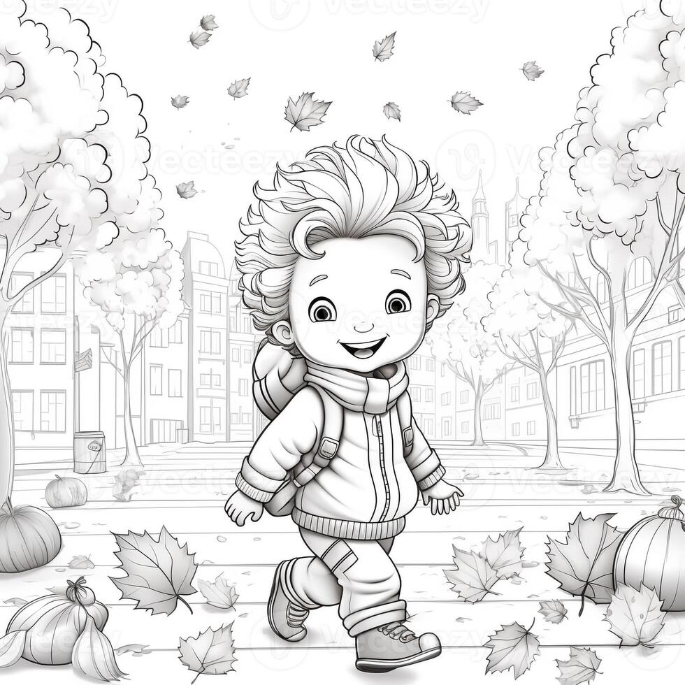 Fall Coloring Pages photo