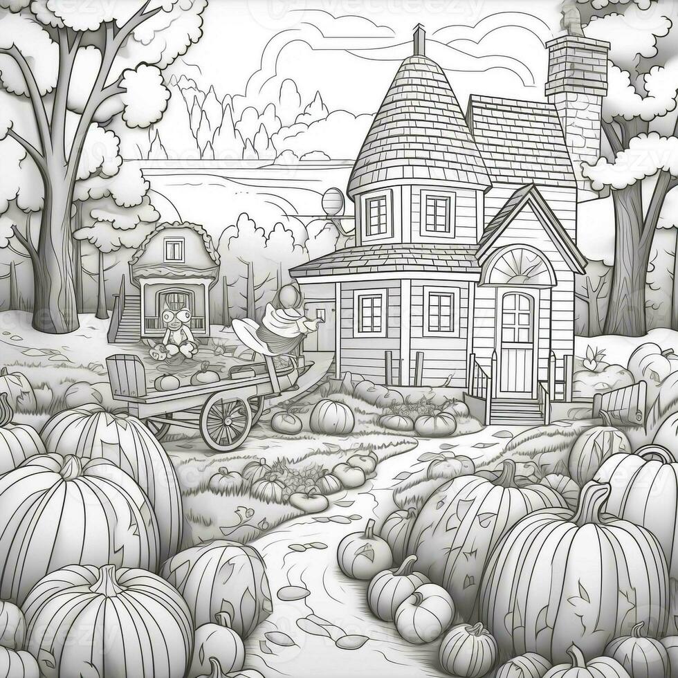 Fall Coloring Pages photo