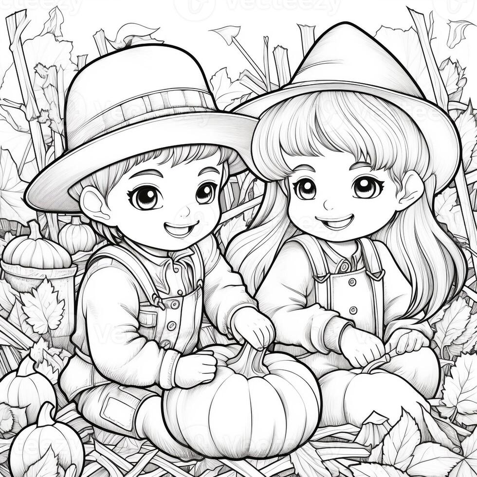 Fall Coloring Pages photo