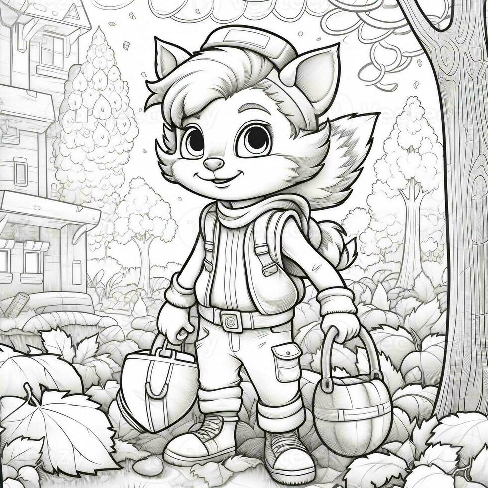 Fall Coloring Pages photo