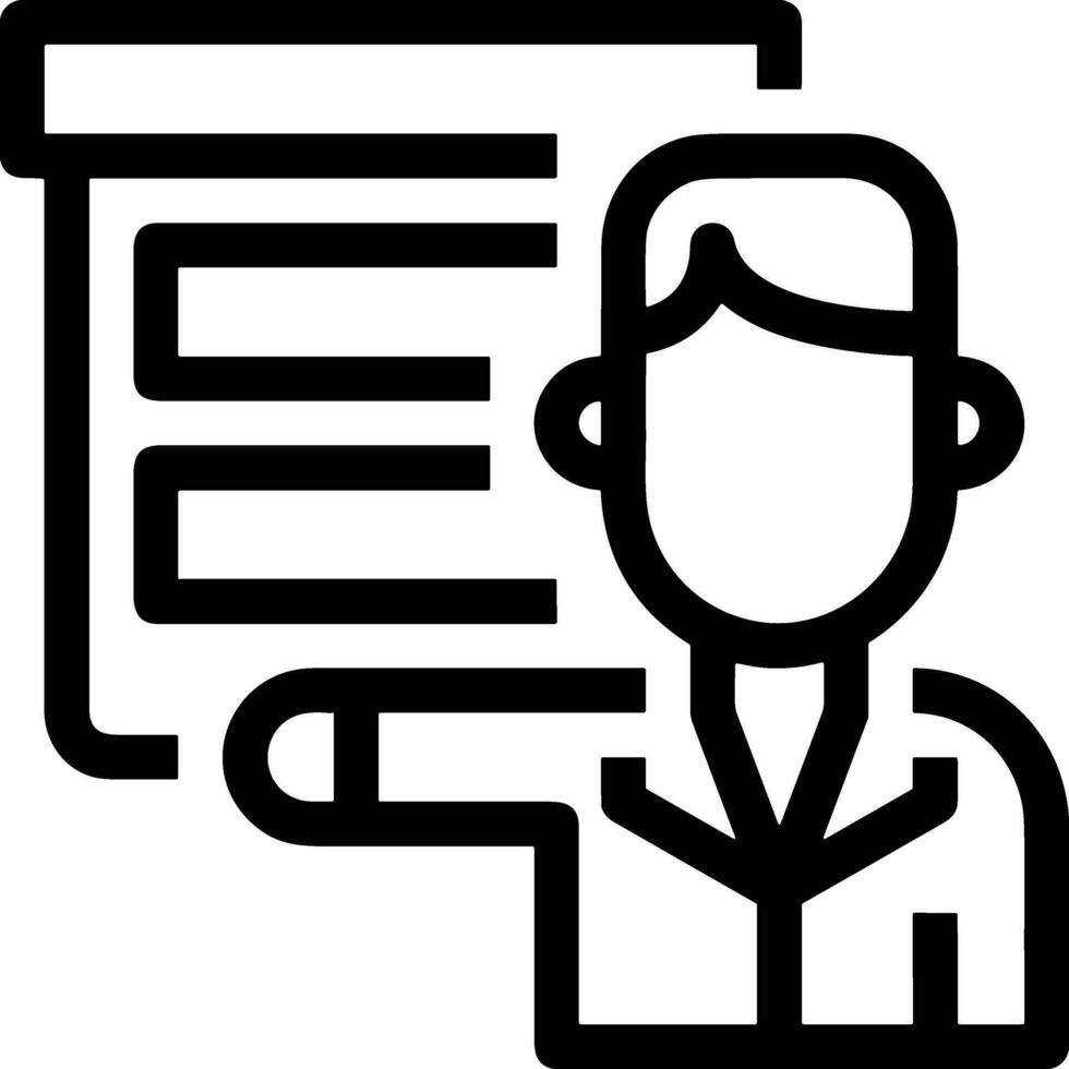Teacher icon symbol vector image. Illustration of the training business school classroom icon design image