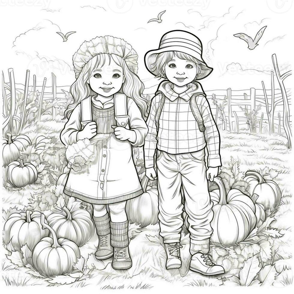 Fall Coloring Pages photo