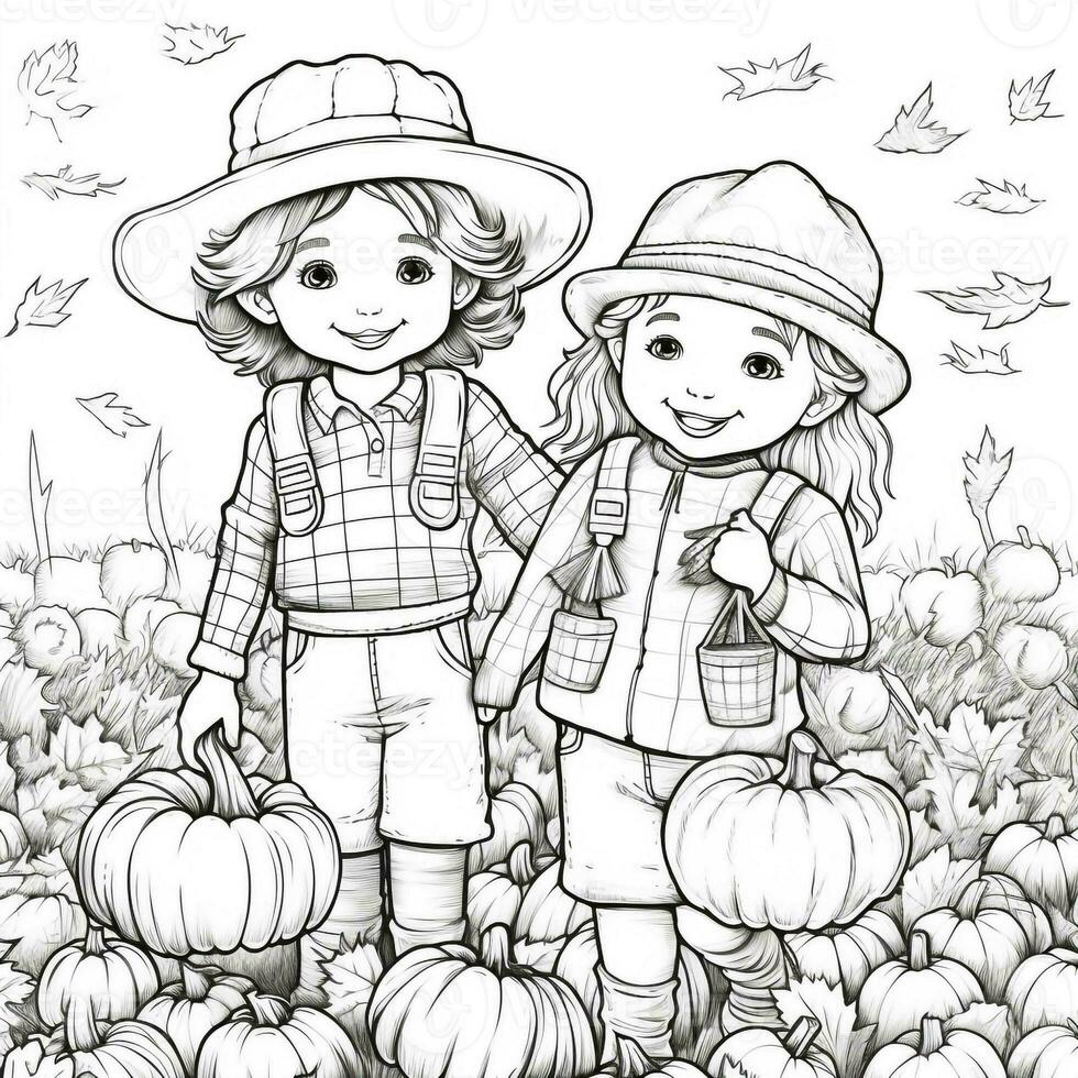 Fall Coloring Pages photo