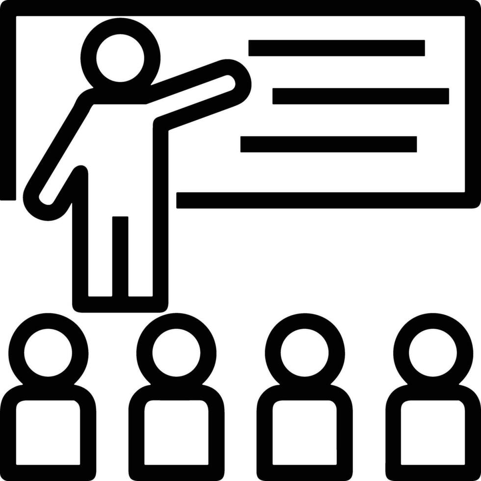 Teacher icon symbol vector image. Illustration of the training business school classroom icon design image