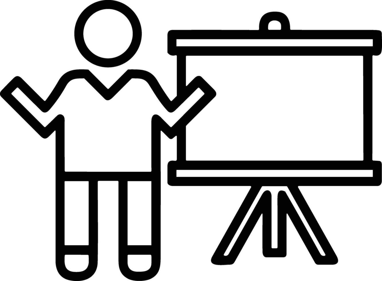 Teacher icon symbol vector image. Illustration of the training business school classroom icon design image