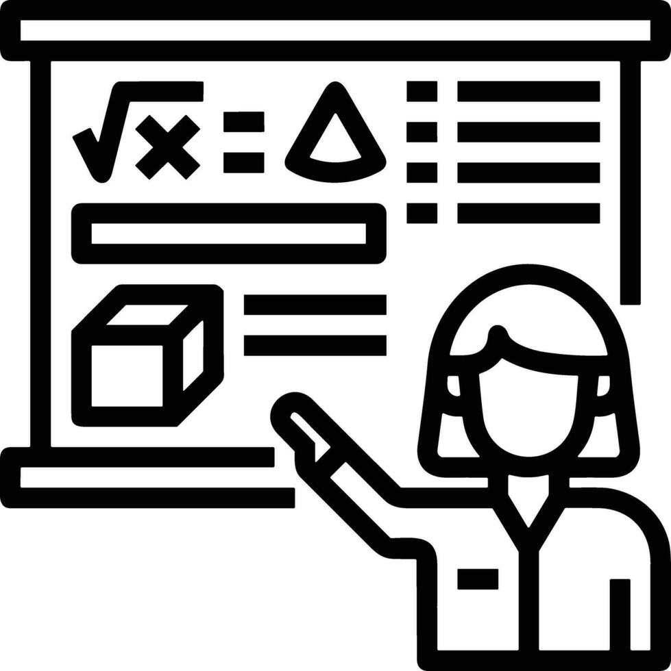 Teacher icon symbol vector image. Illustration of the training business school classroom icon design image