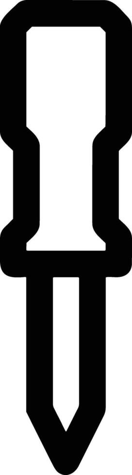 Screwdriver repair icon symbol vector image. Illustration of the fix toolkit design image. EPS 10
