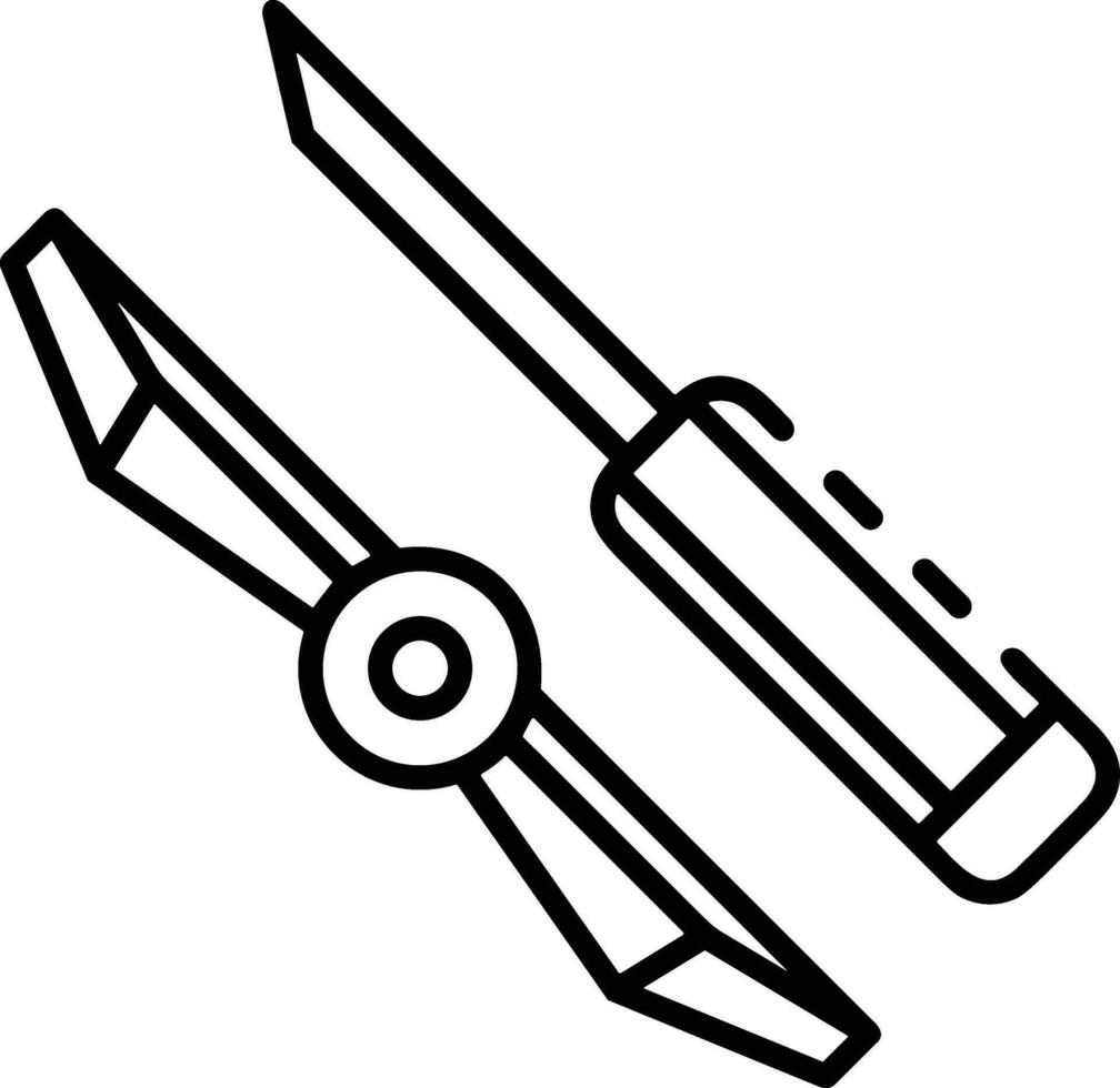 Screwdriver repair icon symbol vector image. Illustration of the fix toolkit design image. EPS 10