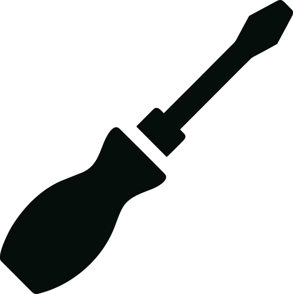 Screwdriver repair icon symbol vector image. Illustration of the fix toolkit design image. EPS 10