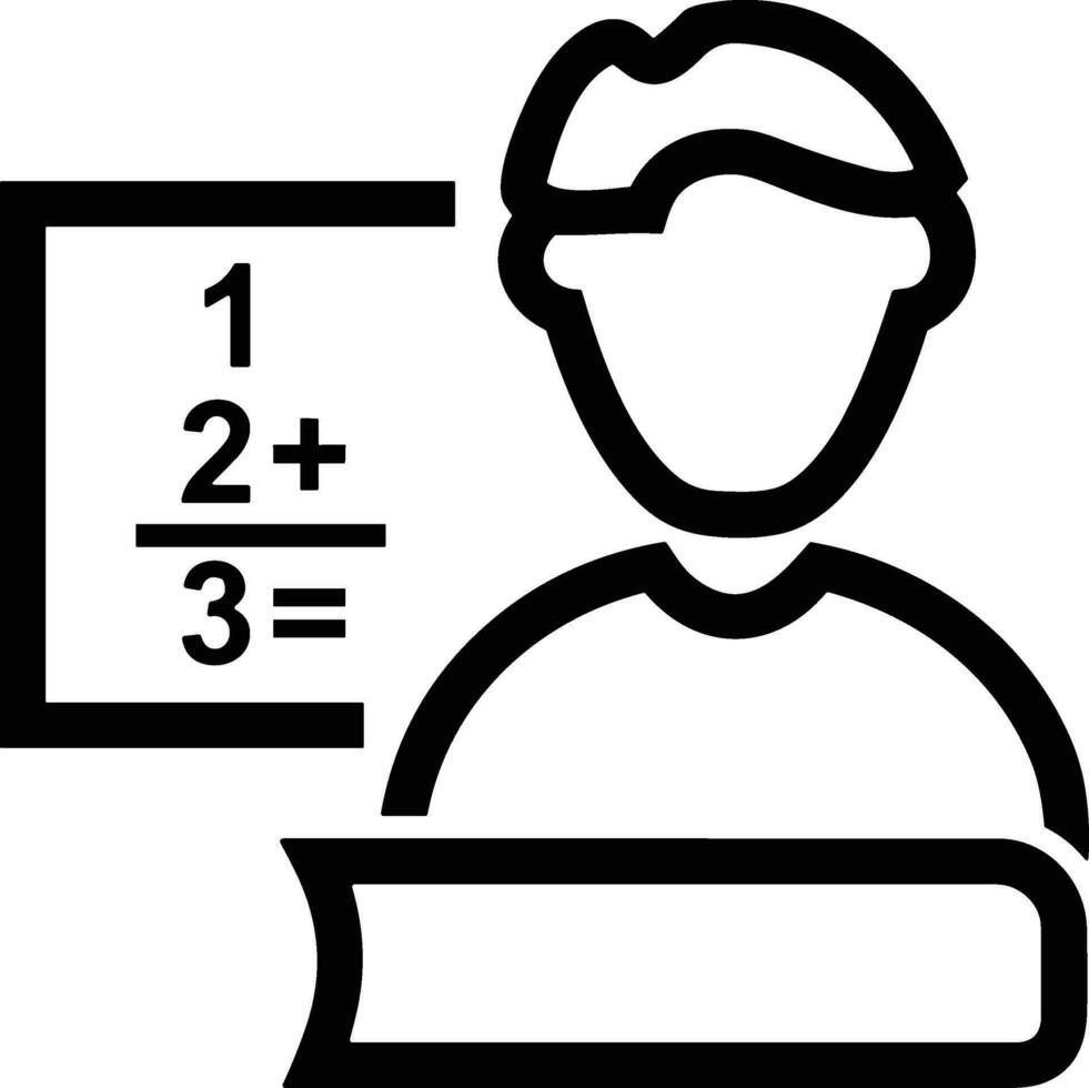 Teacher icon symbol vector image. Illustration of the training business school classroom icon design image