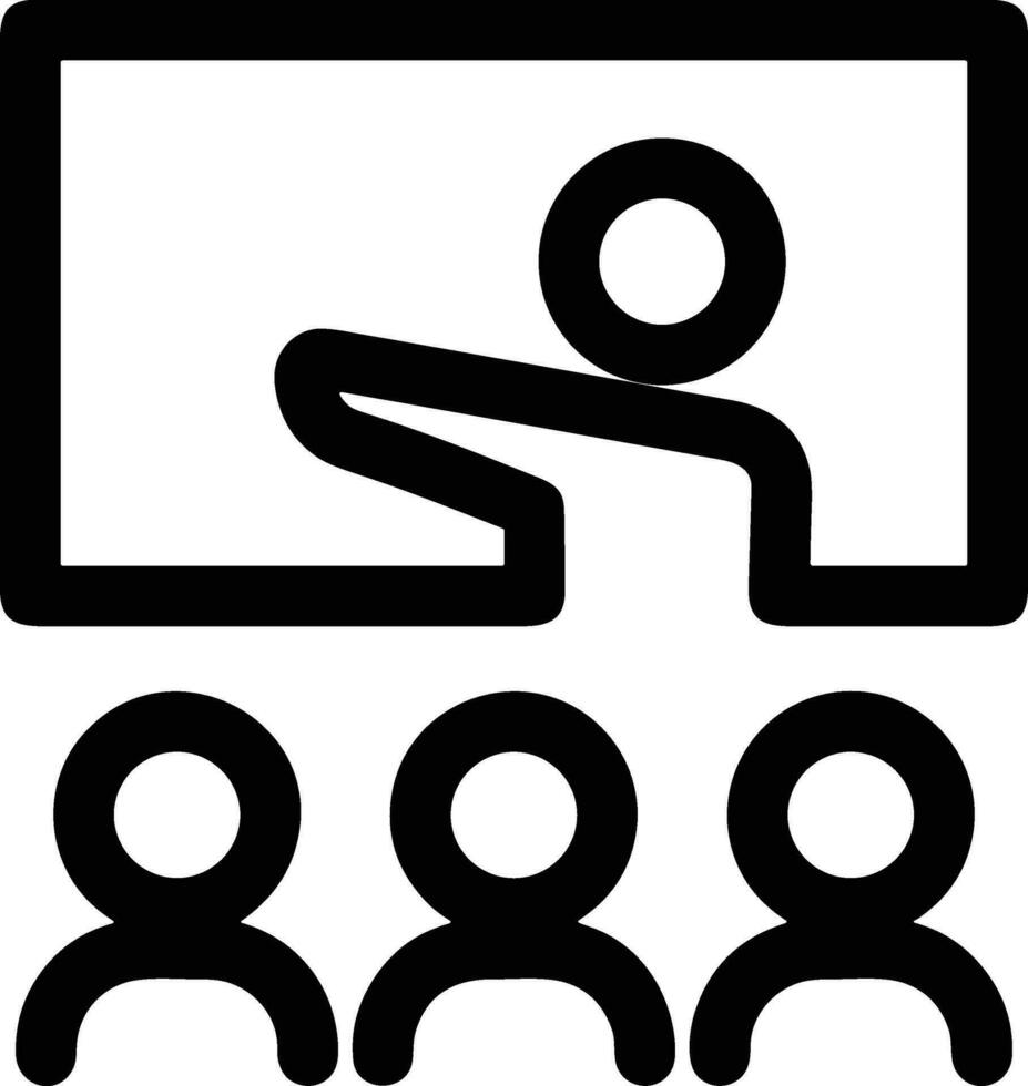 Teacher icon symbol vector image. Illustration of the training business school classroom icon design image