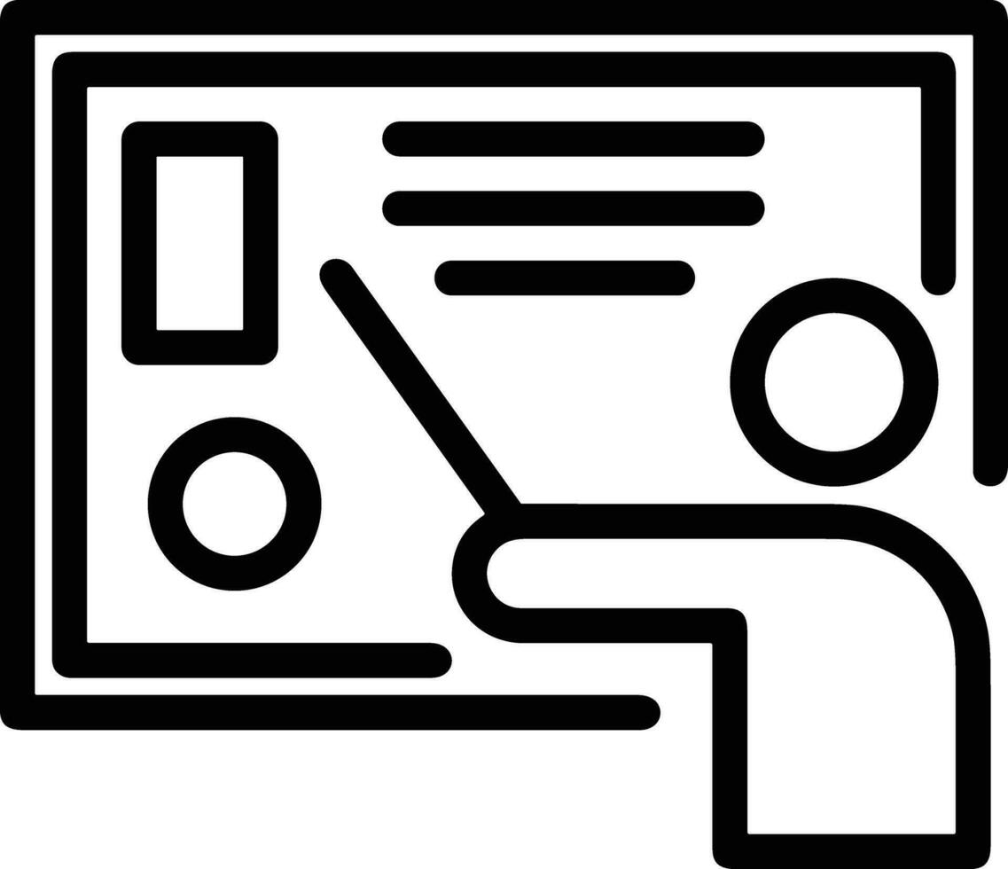 Teacher icon symbol vector image. Illustration of the training business school classroom icon design image