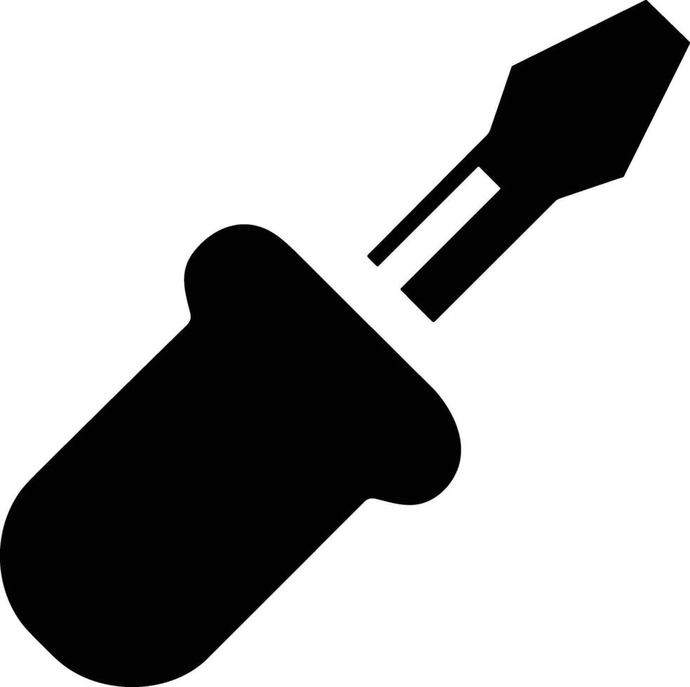 Screwdriver repair icon symbol vector image. Illustration of the fix toolkit design image. EPS 10