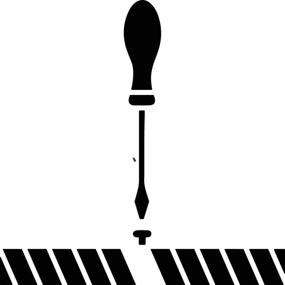 Screwdriver repair icon symbol vector image. Illustration of the fix toolkit design image. EPS 10