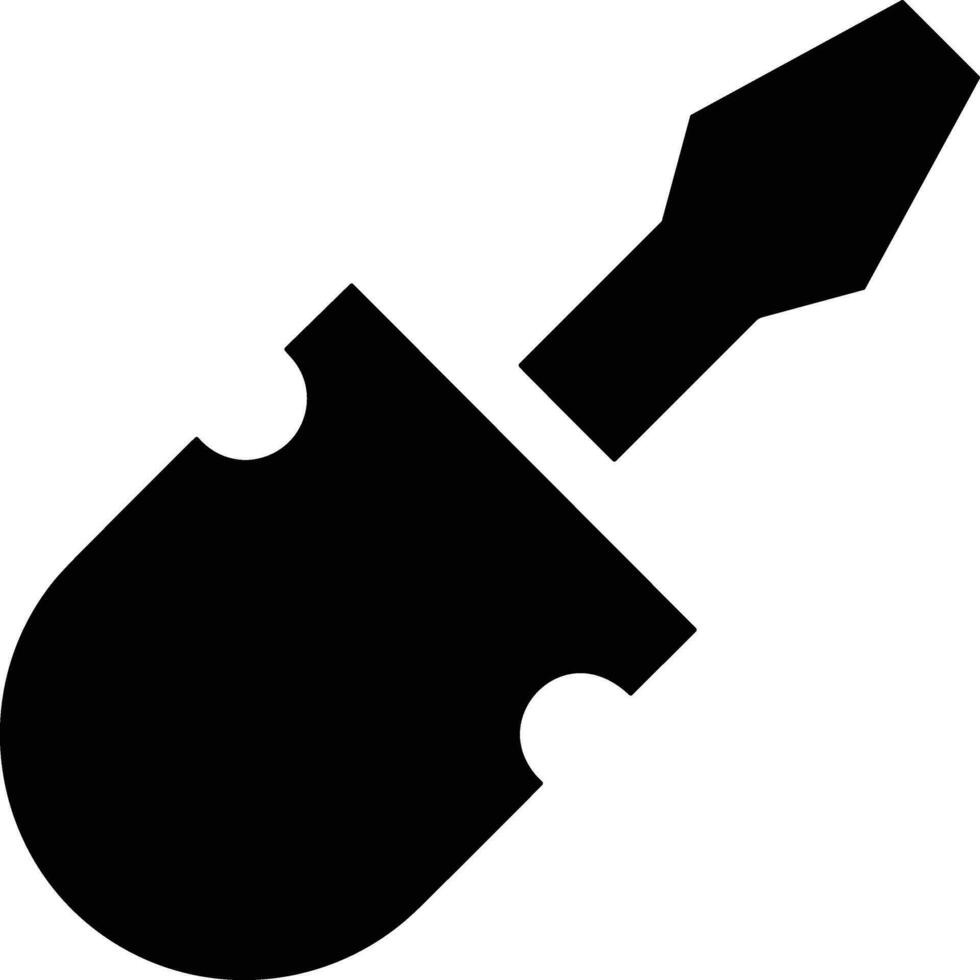 Screwdriver repair icon symbol vector image. Illustration of the fix toolkit design image. EPS 10