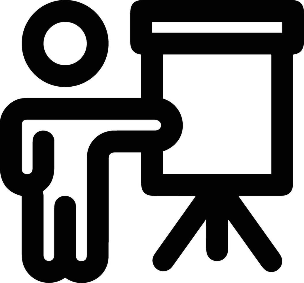 Teacher icon symbol vector image. Illustration of the training business school classroom icon design image