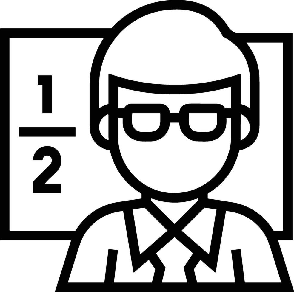 Teacher icon symbol vector image. Illustration of the training business school classroom icon design image