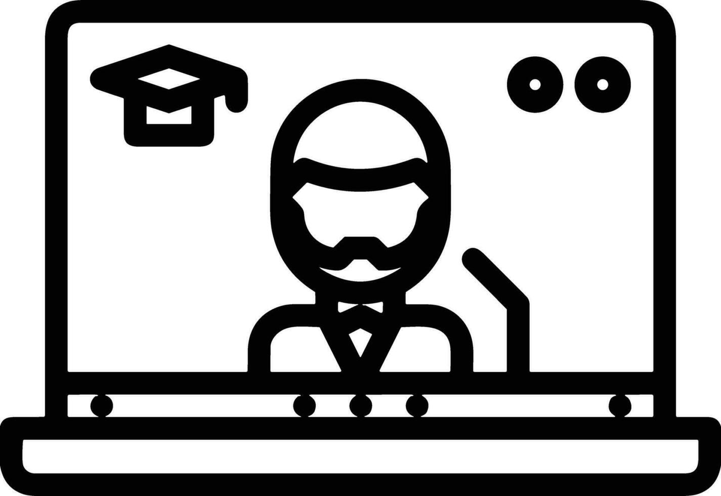 Teacher icon symbol vector image. Illustration of the training business school classroom icon design image