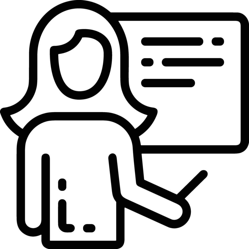 Teacher icon symbol vector image. Illustration of the training business school classroom icon design image
