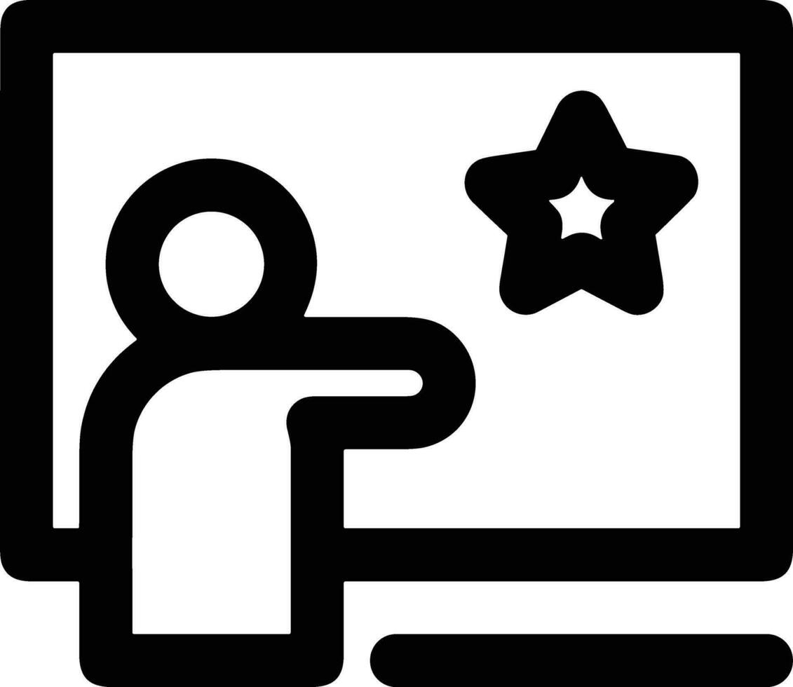 Teacher icon symbol vector image. Illustration of the training business school classroom icon design image