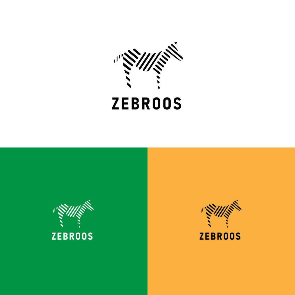 zebroos logo modern vector