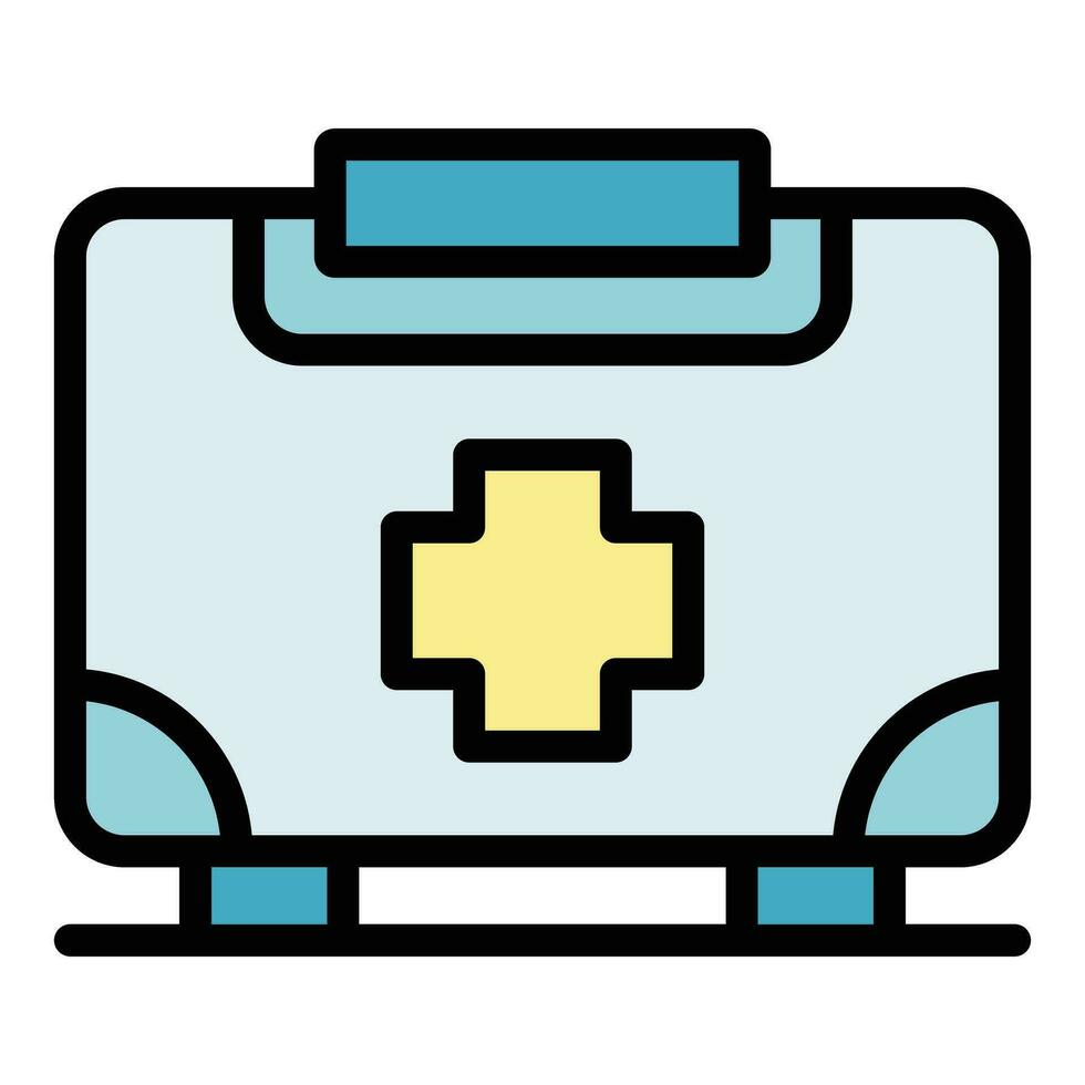 Medical kit icon vector flat