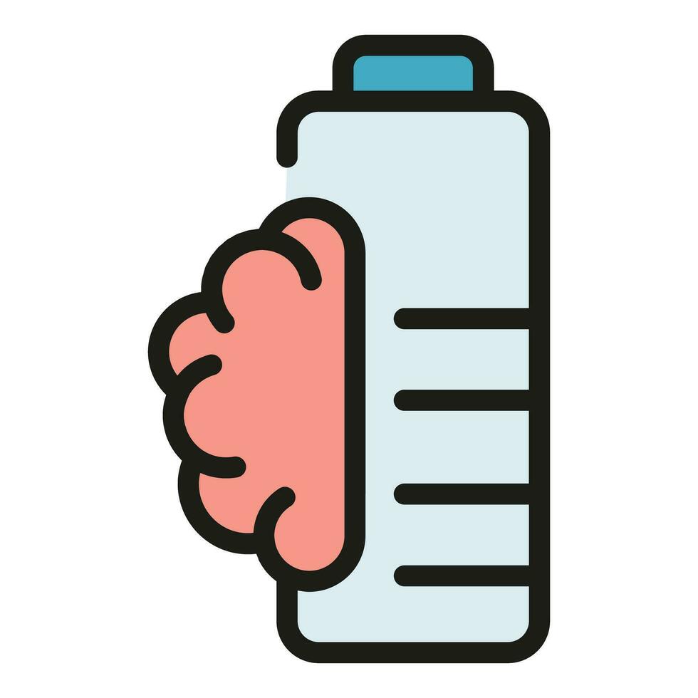 Memory battery icon vector flat